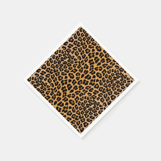 Leopard Gepard Muster  Serviette (Ecke)