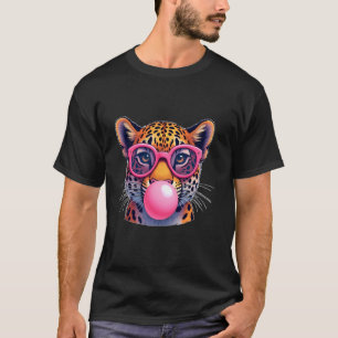 Leopard Gepard Süß Jaguar Wilde Katze Sonnenbrille T-Shirt