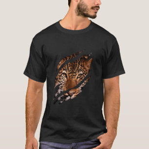 Leopard Gepard Tiger Leopard Gesicht Löwe Katze Ge T-Shirt