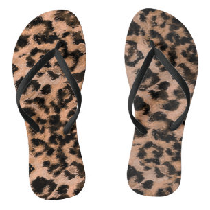 Leopard - gepunkteter Tierdruck Flip Flops