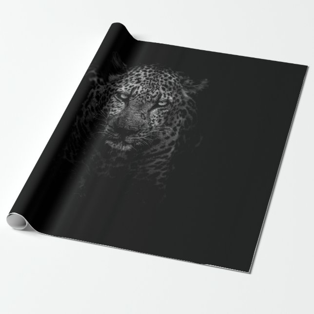 LEOPARD-GESICHT GESCHENKPAPIER (Ungerollt)