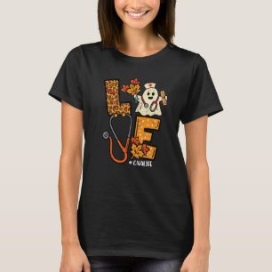 Leopard Ghost CNA Halloween Kostümfall für Frauen T-Shirt