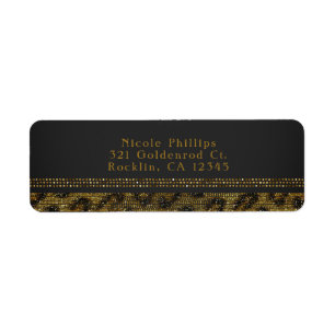 Leopard Glitzernde Pailletten Glam Chic Moderne Pa