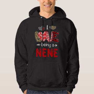 Leopard glücklich Mutter Tag I Liebe ist ein Nene Hoodie