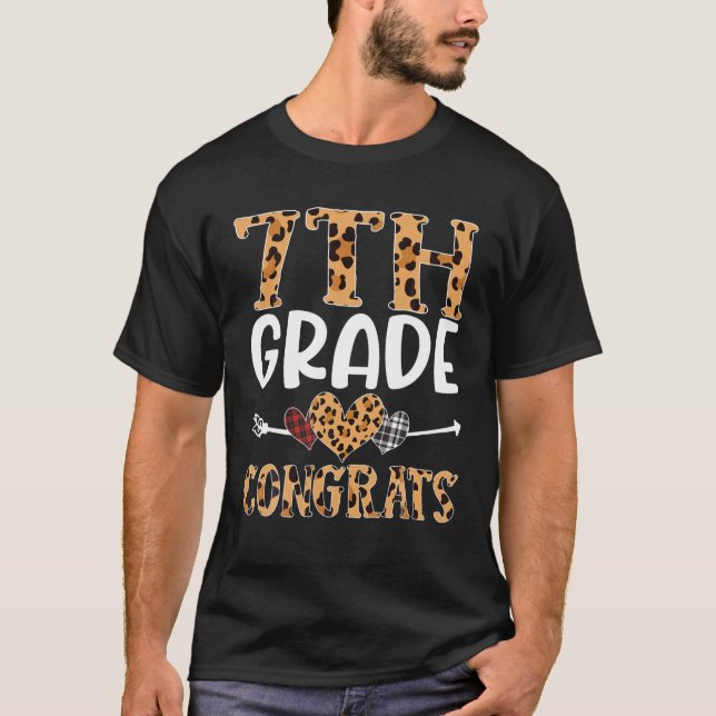 Leopard Glückwunschs erster Tag Lehrer T-Shirt (Vorderseite)
