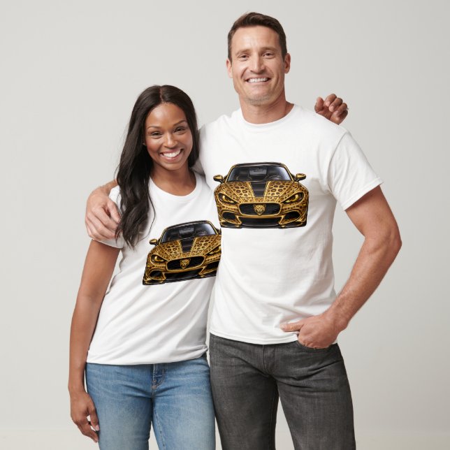 Leopard Gold Performance Coupe — BV-TLG Vorderansi T-Shirt (Unisex)