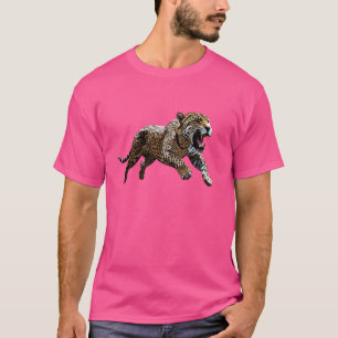 Leopard Graphic Pattern Polka Dot Cat Animal Natur T-Shirt