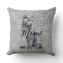 Leopard Gray Meow Kitty Cat
