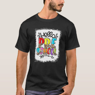 Leopard Hallo Preschool Lehrer Erster Tag von Scho T-Shirt