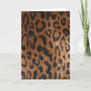 Leopard Happy Birthday Card Karte