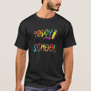 Leopard Happy Erster Tag der Schule Boho Lehrer He T-Shirt