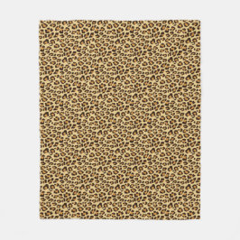 Leopard-Haut-Druck Fleecedecke