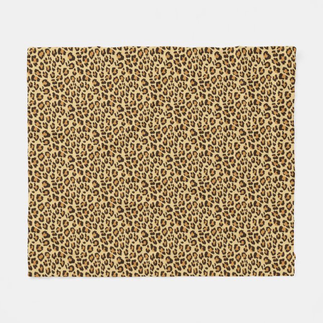 Leopard-Haut-Druck Fleecedecke (Vorderseite (Horizontal))