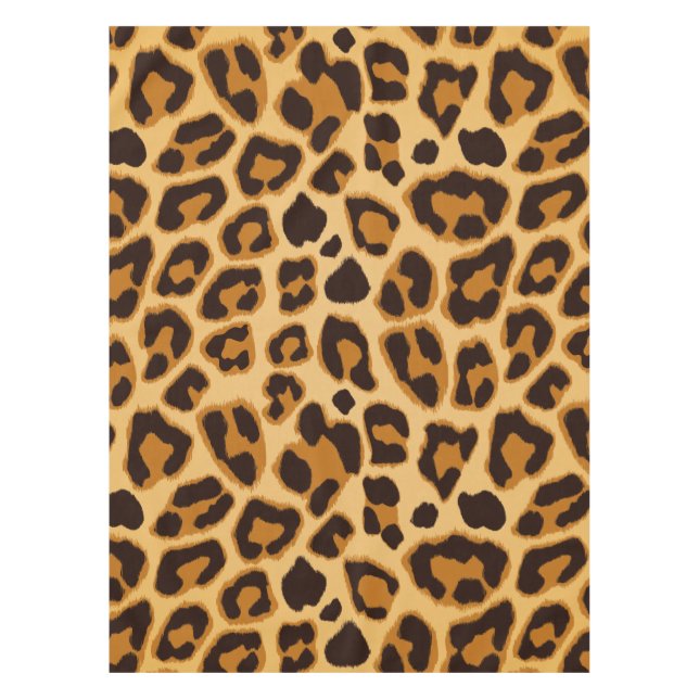 Leopard-Haut-Druck-Muster Tischdecke (Vorderseite)