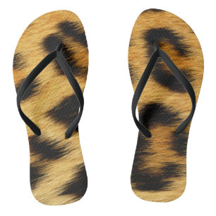 Leopard-Haut-Tierdruck Flip Flops