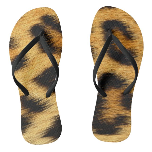 Leopard-Haut-Tierdruck Flip Flops (Fußbett)