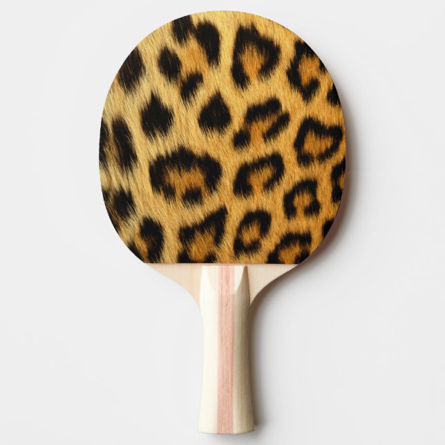 Leopard-Haut-Tierdruck Tischtennis Schläger (Vorderseite)
