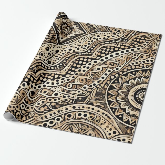 Leopard Hautfarbmuster Geschenkpapier (Ungerollt)