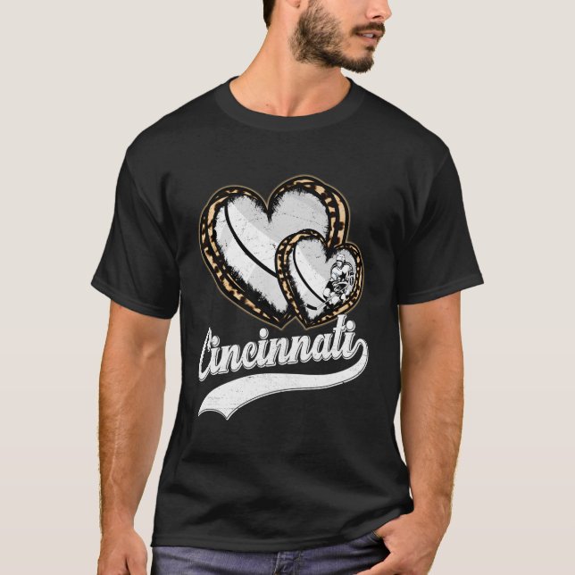 Leopard He Cincinnati Hockey T-Shirt (Vorderseite)