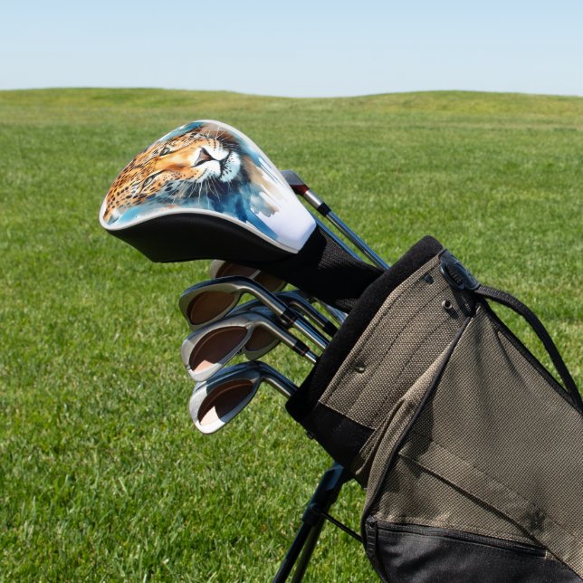 Leopard Head Golf Headcover (In SItu)