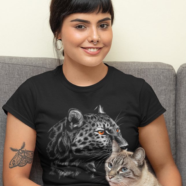 Leopard Head Graphic Animal Big Cat T-Shirt (Von Creator hochgeladen)