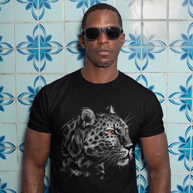 Leopard Head Graphic Animal Big Cat T-Shirt (Von Creator hochgeladen)