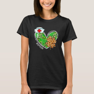 Leopard Heart Kleeblatt Emt Life Nurse St Patricks T-Shirt