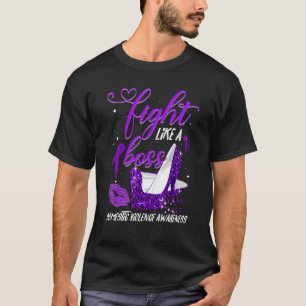 Leopard-Heels kämpfen wie eine Boss-Gewalt T-Shirt