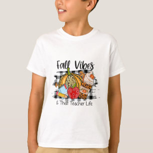 Leopard Herbstwoche Dankbarkeit Teacher Life The T-Shirt