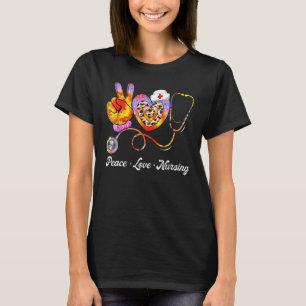Leopard Herz Stethoskop Krankenschwester Leben Fri T-Shirt