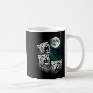 Leopard heult im Weltraum Vollmond in der Nacht St Kaffeetasse