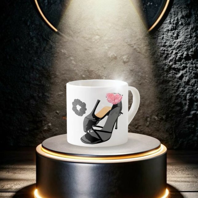 Leopard High Heel & Rose Tasse (Von Creator hochgeladen)