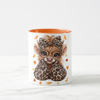 Leopard Highland Kuh Fall Coquette Preppy Herbst