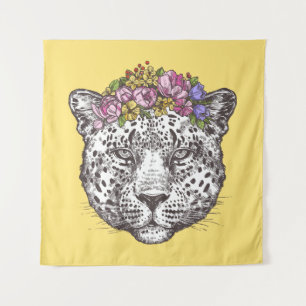 Leopard Hippie Chic Wandteppich