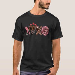 Leopard Hochland Kuh Gemstone Last Liebe Western T-Shirt