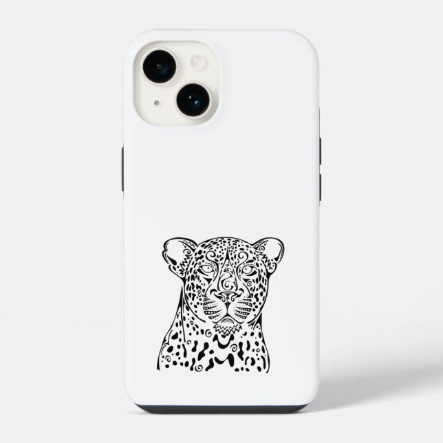 Leopard "Hosana" Design iPhone Hülle (Rückseite)