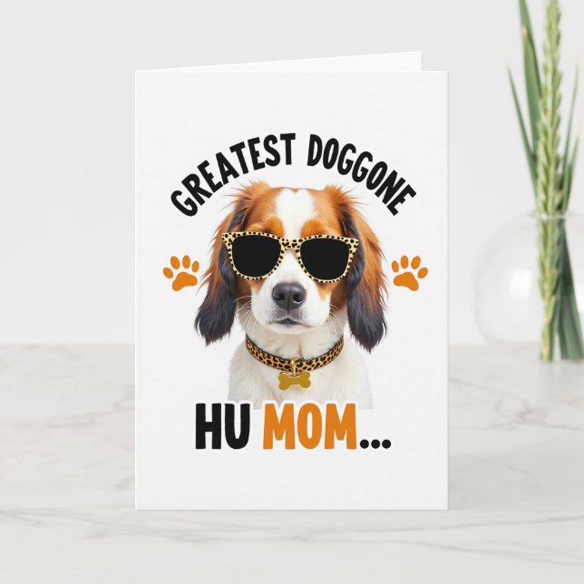 Leopard-Hund-Musterkarte Karte (Vorderseite)