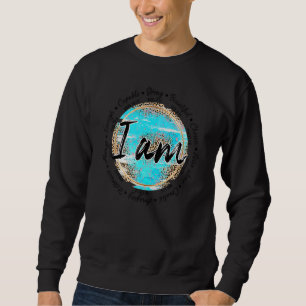 Leopard I bin Inspirational Bible Verse Christlich Sweatshirt