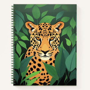 Leopard im Dschungel Notizbuch