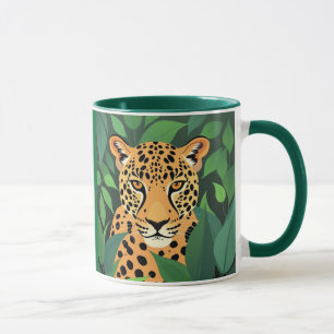 Leopard im Dschungel Tasse