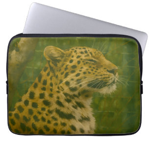 Leopard im Heiligtum Laptopschutzhülle