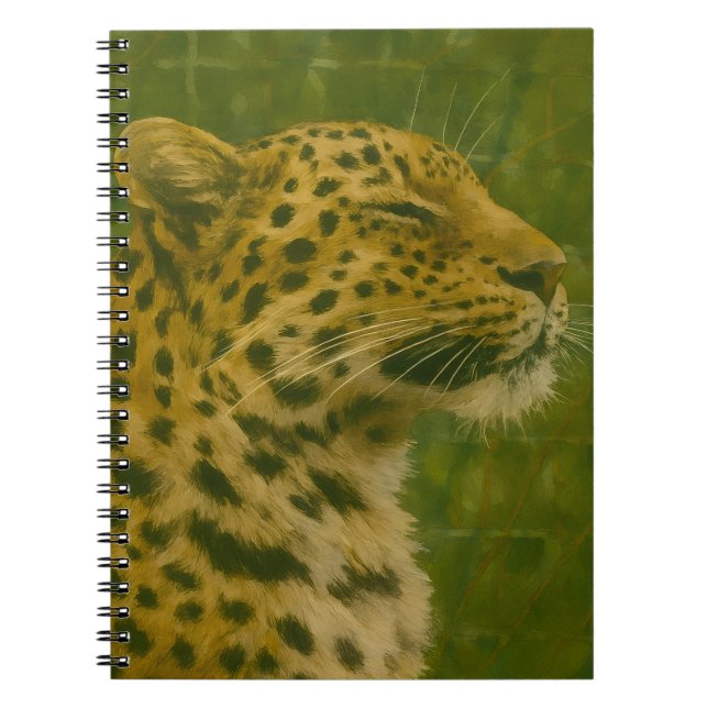 Leopard im Heiligtum Notizblock (Vorderseite)