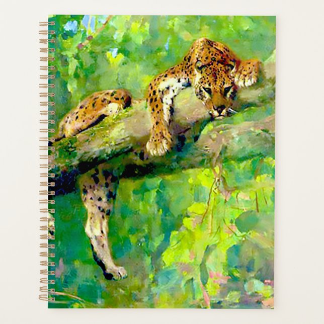 Leopard in einem Baum von Arthur Wardle Planer (Vorderseite)