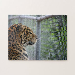 Leopard in Käfig Puzzle