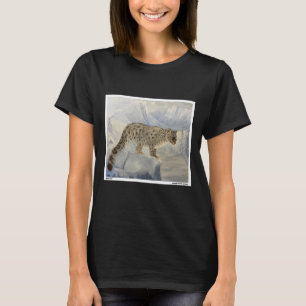Leopard in Schneewinteröle T-Shirt
