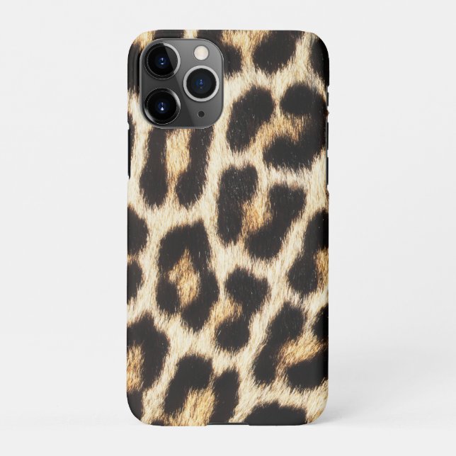 Leopard iPhone 11 ProSlim Gehäuse, glänzend iPhone Hülle (Rückseite)