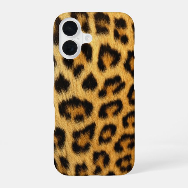 Leopard iPhone 16 Hülle (Rückseite)