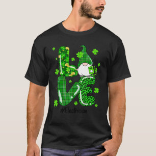 Leopard Irish Green Kariert Electrical Gnome St Pa T-Shirt