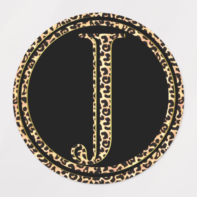 Leopard J Etiketten (Design 3)