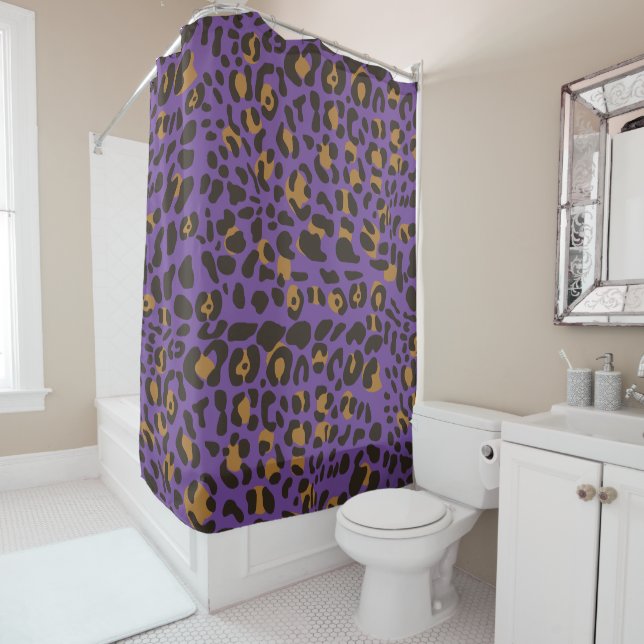 Leopard Jaguar Animal Print Muster Duschvorhang (Beispiel)